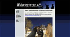 Desktop Screenshot of eifelastronomen.de