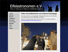 Tablet Screenshot of eifelastronomen.de